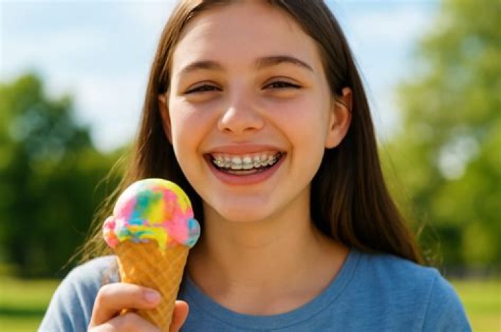 Is ice cream good for braces?