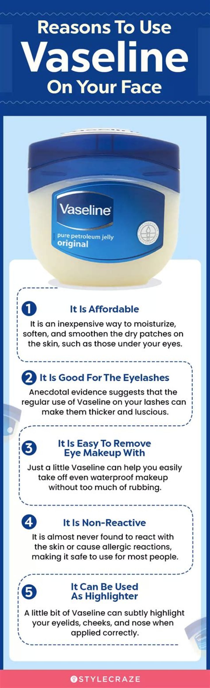 Is it OK to put Vaseline on your face?