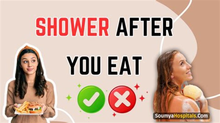 Is it OK to take a shower after eating?