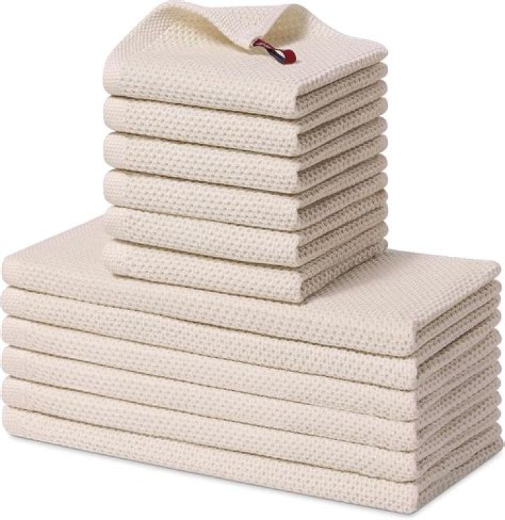 Is it OK to wash dish towels with bath towels?