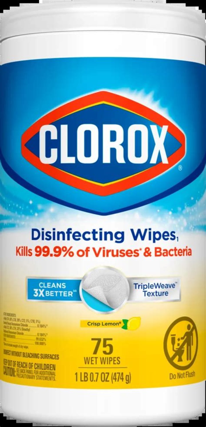 Is it safe to use Clorox wipes on food containers?