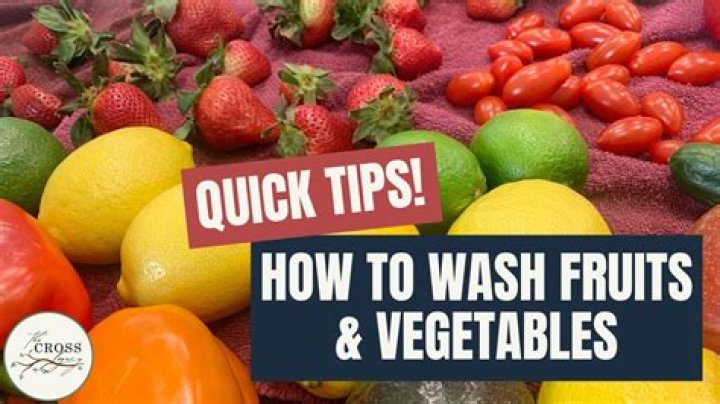 Is it safe to wash fruits with soap?