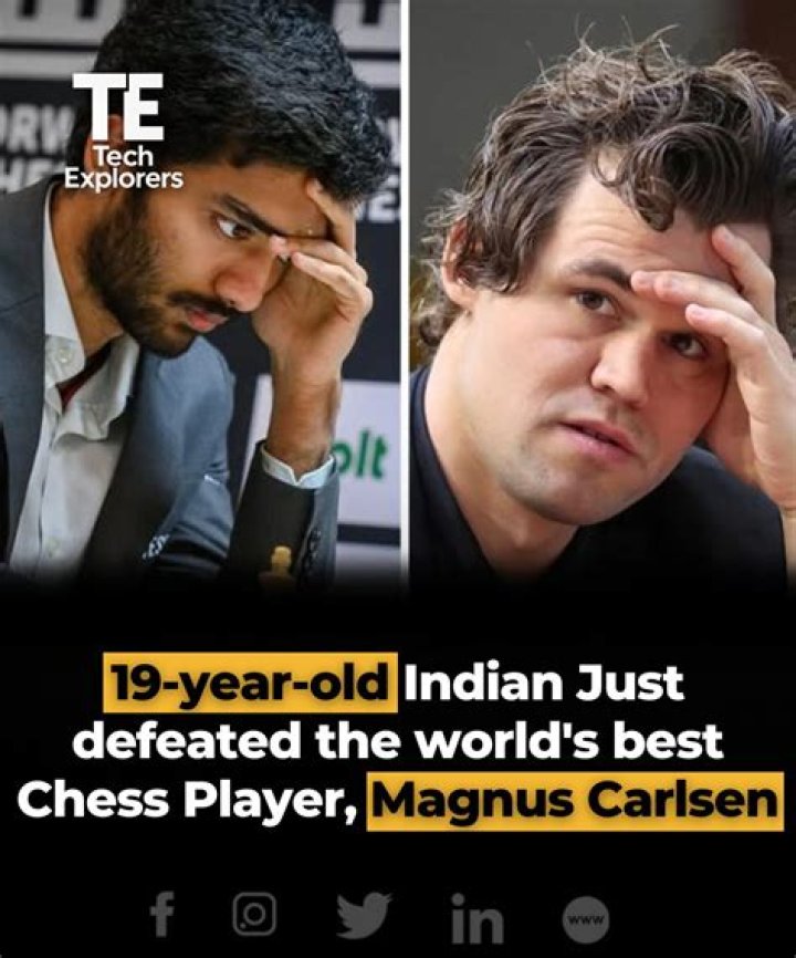 Is Magnus Carlsen defeated by Indian?