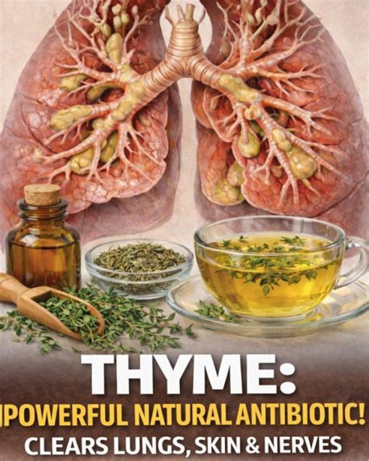Is thyme a natural antibiotic?
