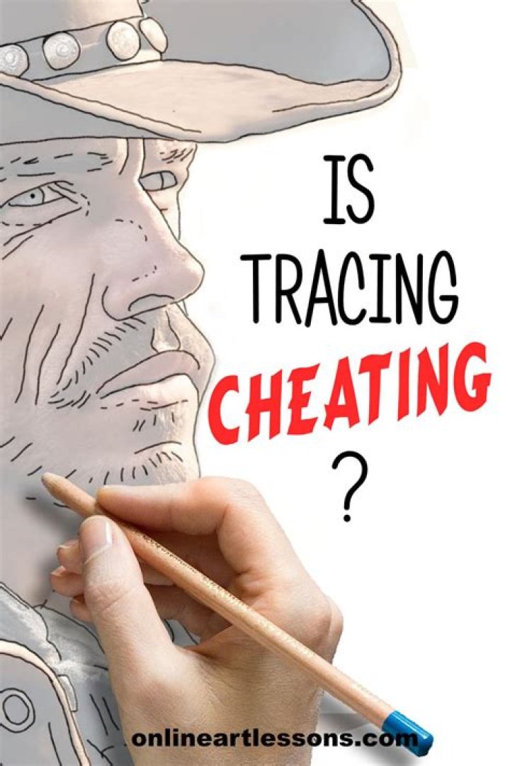 Is tracing your own drawing cheating?