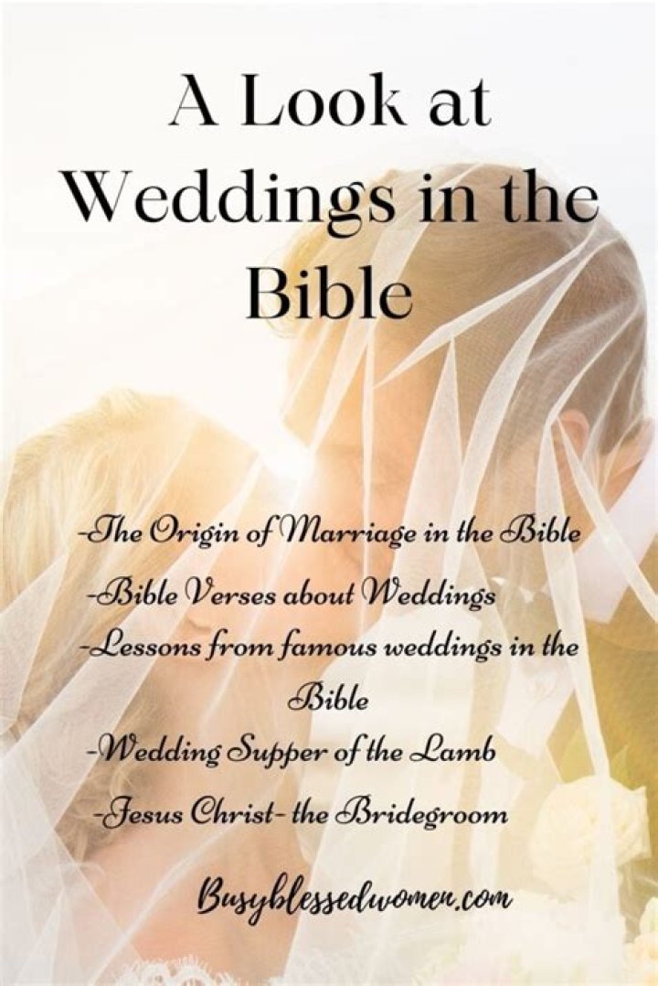 Is wedding in the Bible?