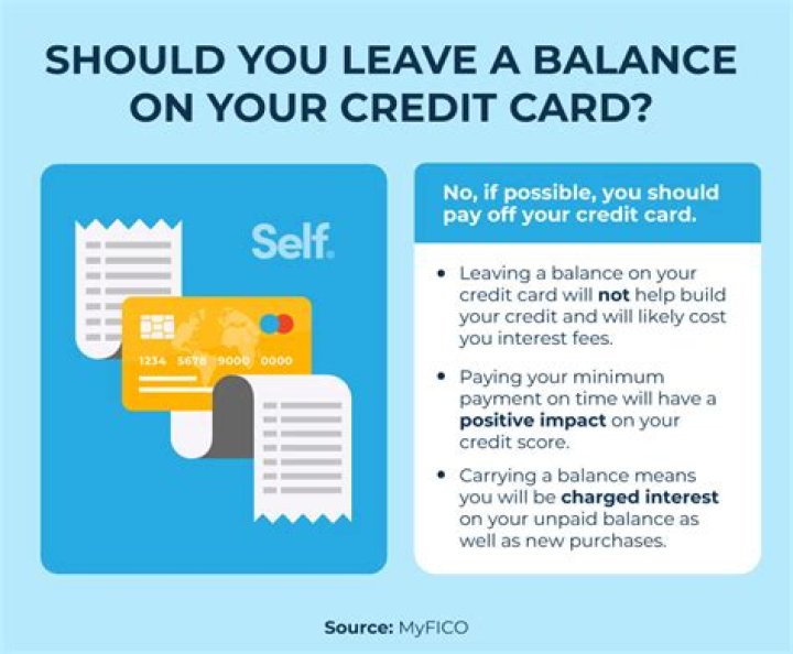 Should you leave a balance on your credit card?