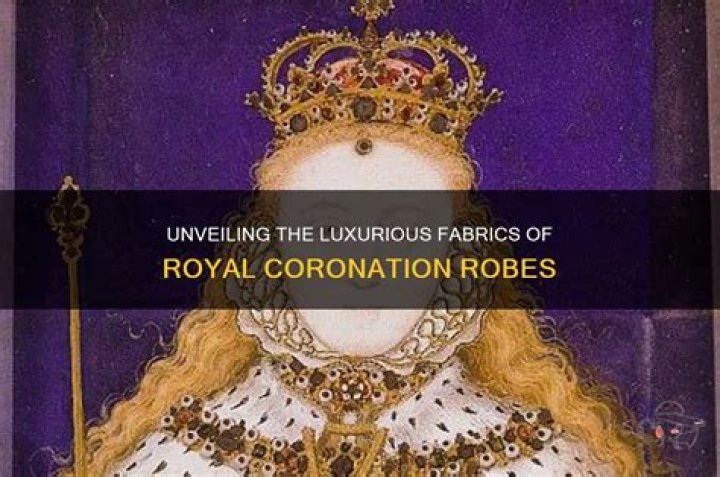 What are coronation robes made of?