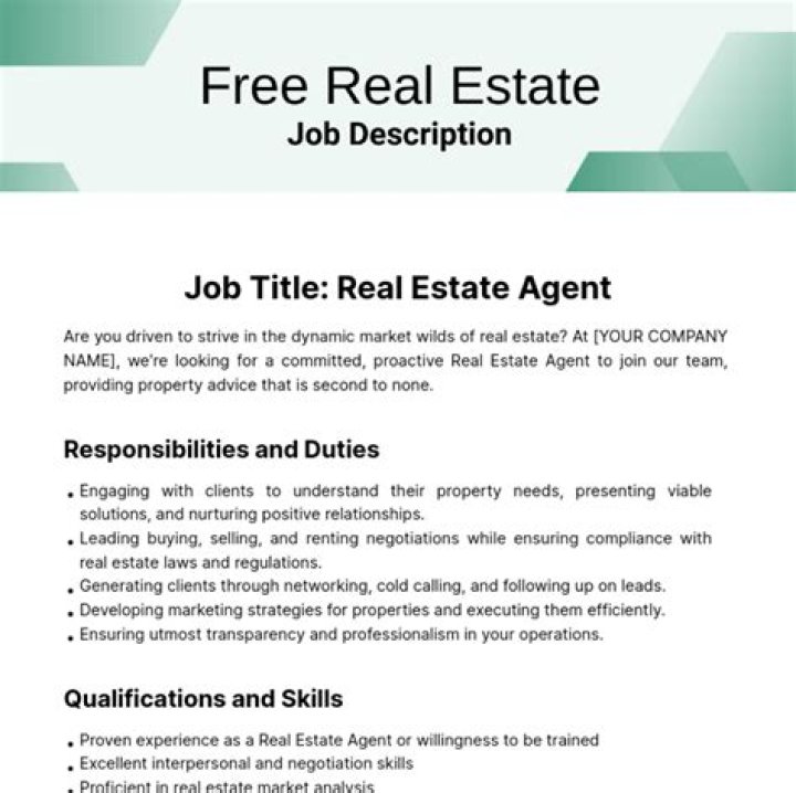 What are real estate job titles?