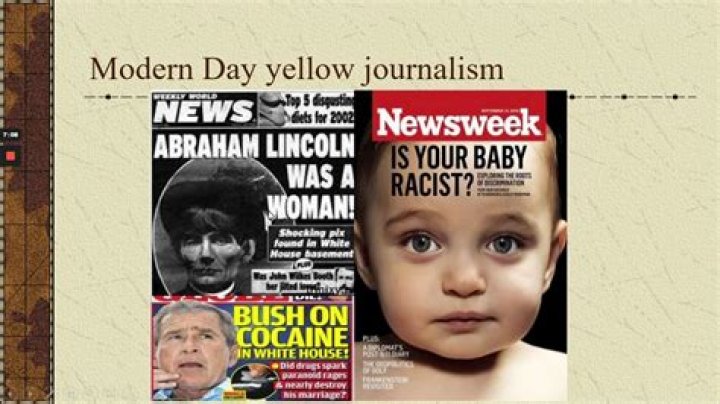 What are some modern day examples of yellow journalism?