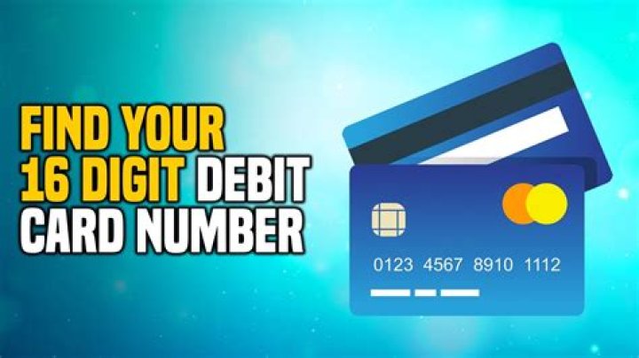 What are the 16 digits on a Visa card?