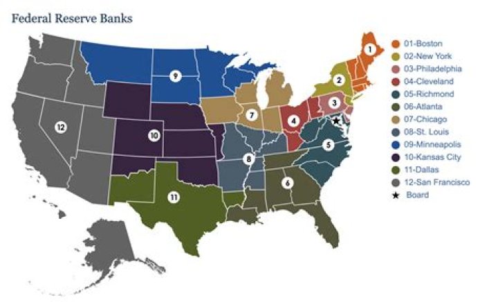 What are the 5 Federal Reserve Banks?