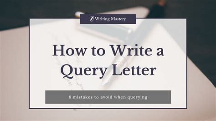 What are the 7 steps to write a query letter?