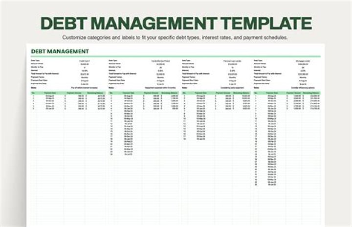 What are the action plans for debt management?