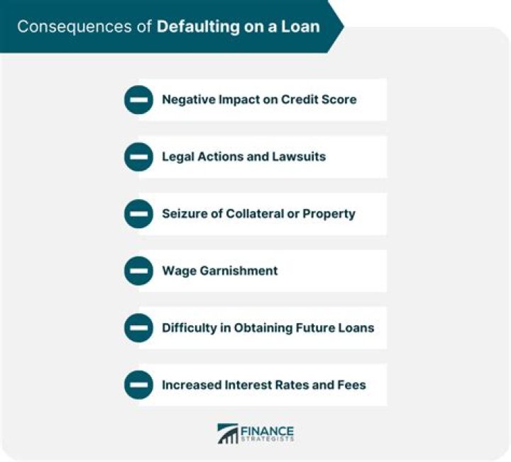 What are the consequences of defaulting on a loan?