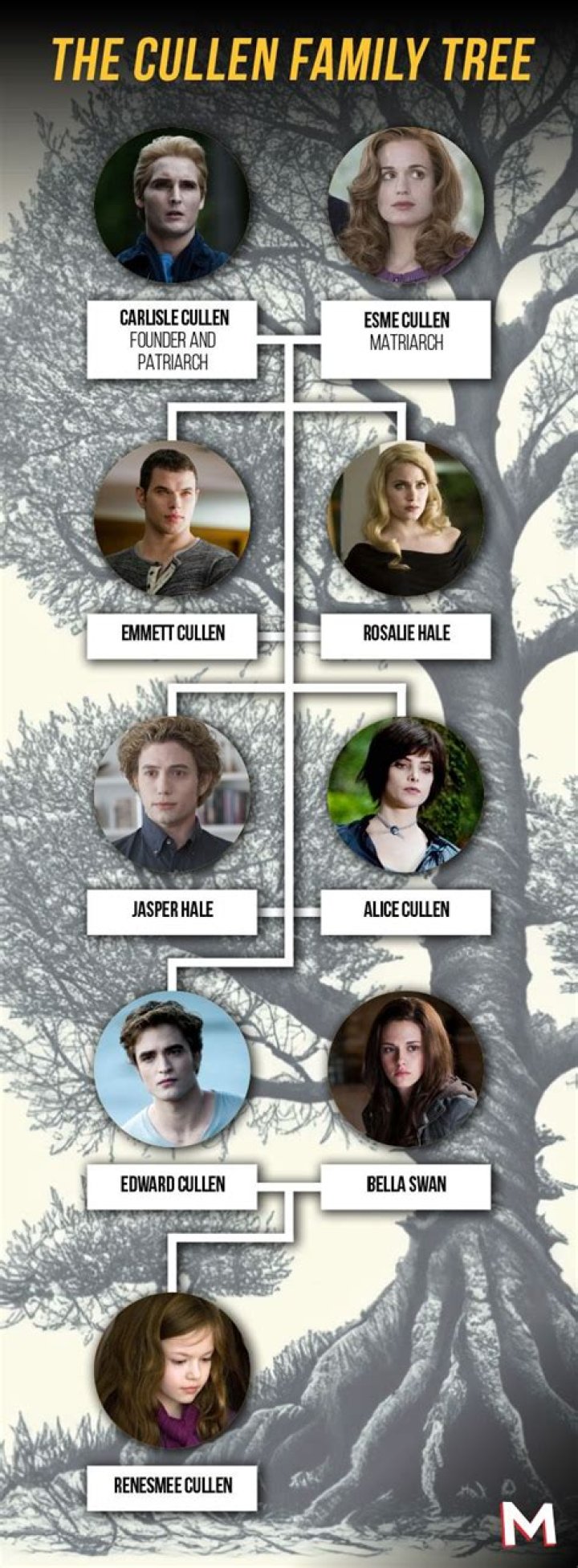 What are the Cullens real names?