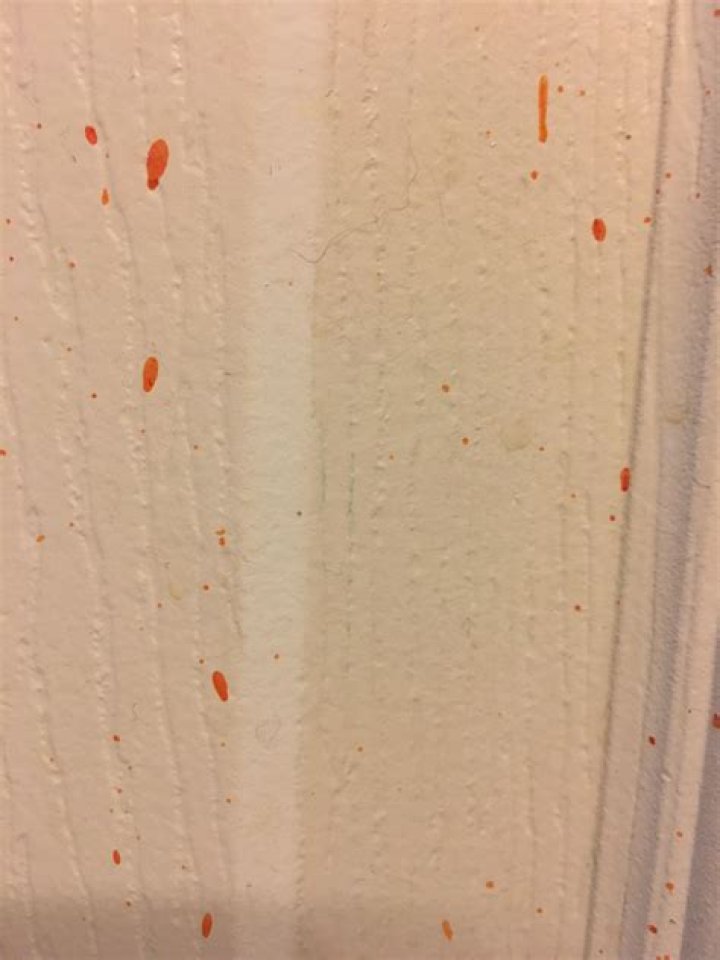 What are the orange spots on my bathroom ceiling?