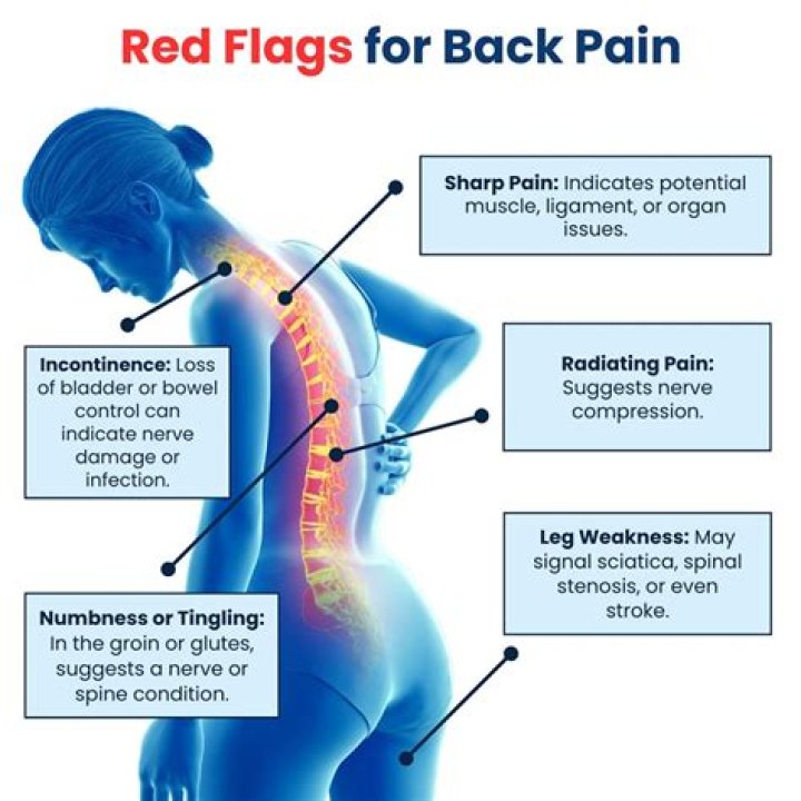 What are the red flags of back pain?