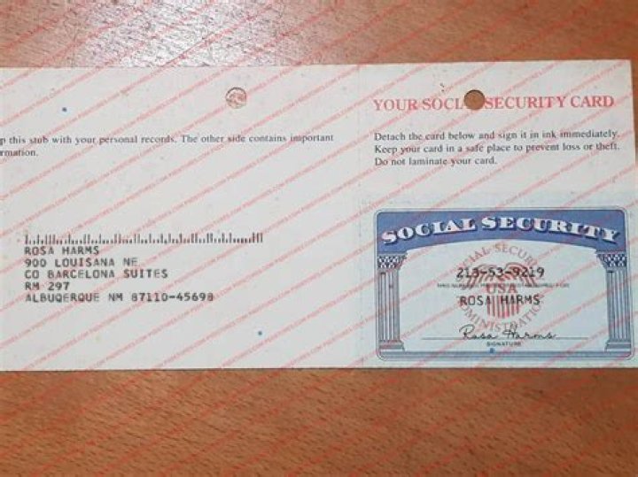 What are the red numbers on the back of a Social Security card?