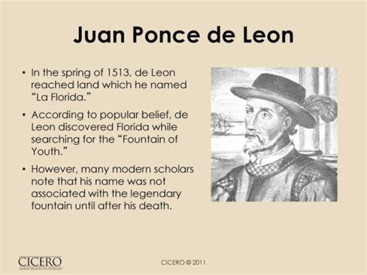What are three facts about Juan Ponce de Leon?