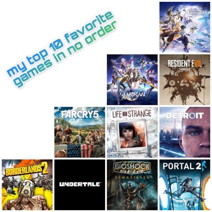 What are your top 10 favorite games?