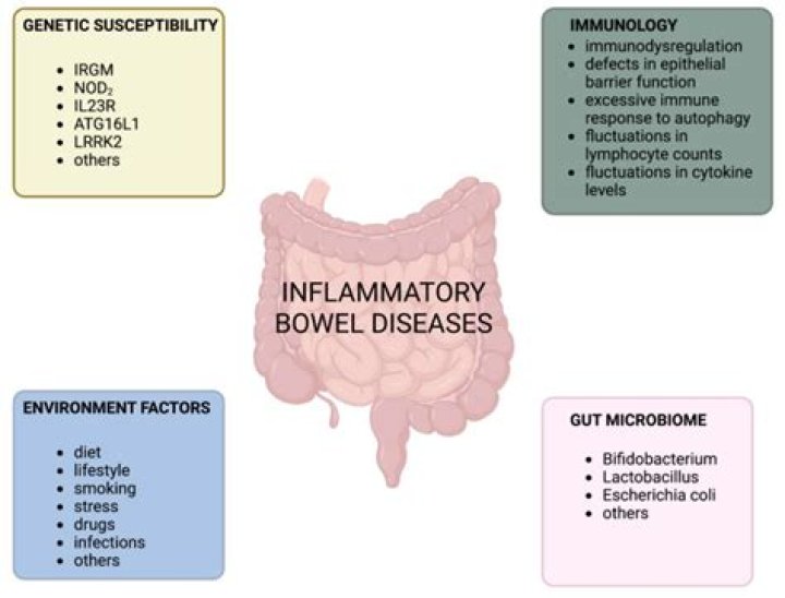 What causes inflamed bowel?