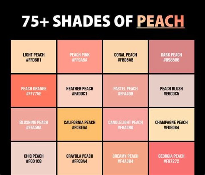 What color is close to peach?