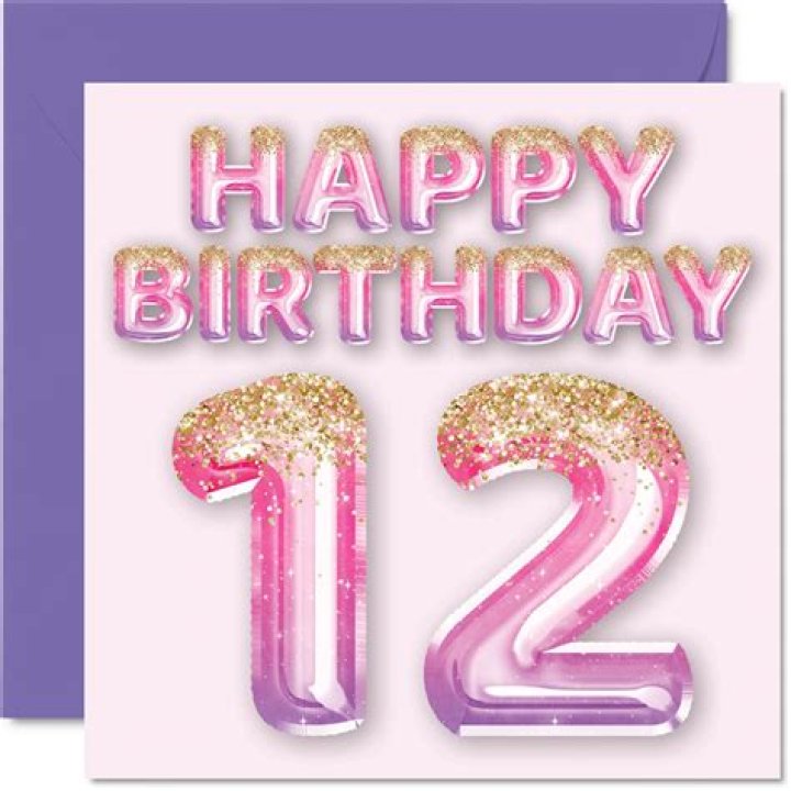 What color is for 12th birthday?