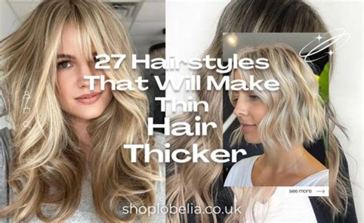 What colour makes hair look thicker?