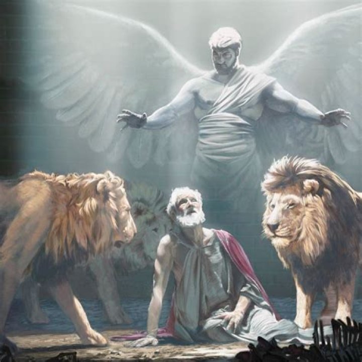 What did the angel of God do to the lions?