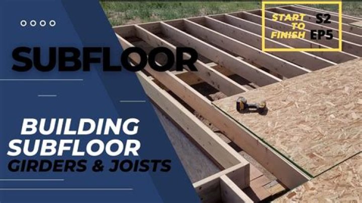 What do you put under subfloor?