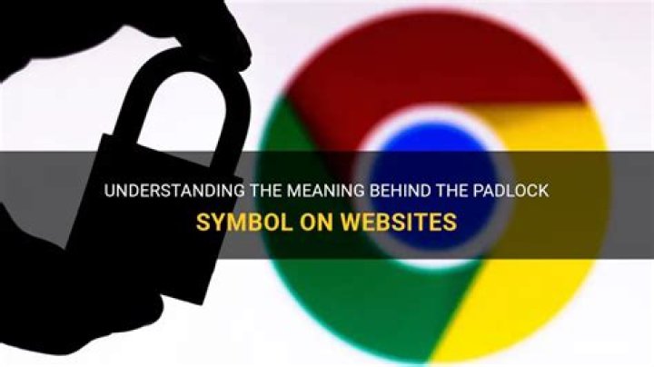 What does a black padlock on a website mean?