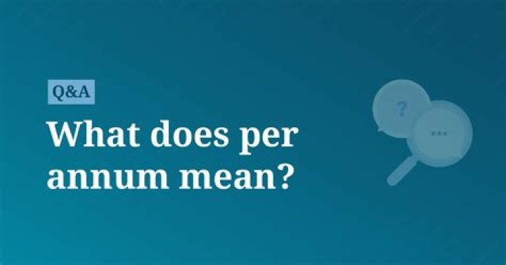 What does annum mean?