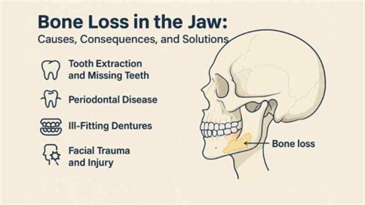 What does bone loss in jaw feel like?