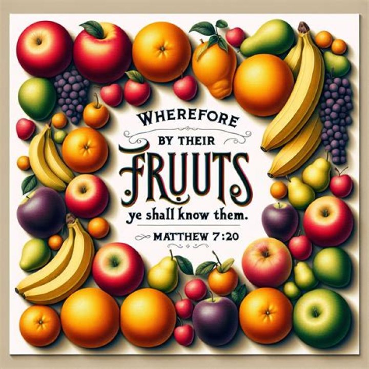 What does by their fruits you shall know them mean?