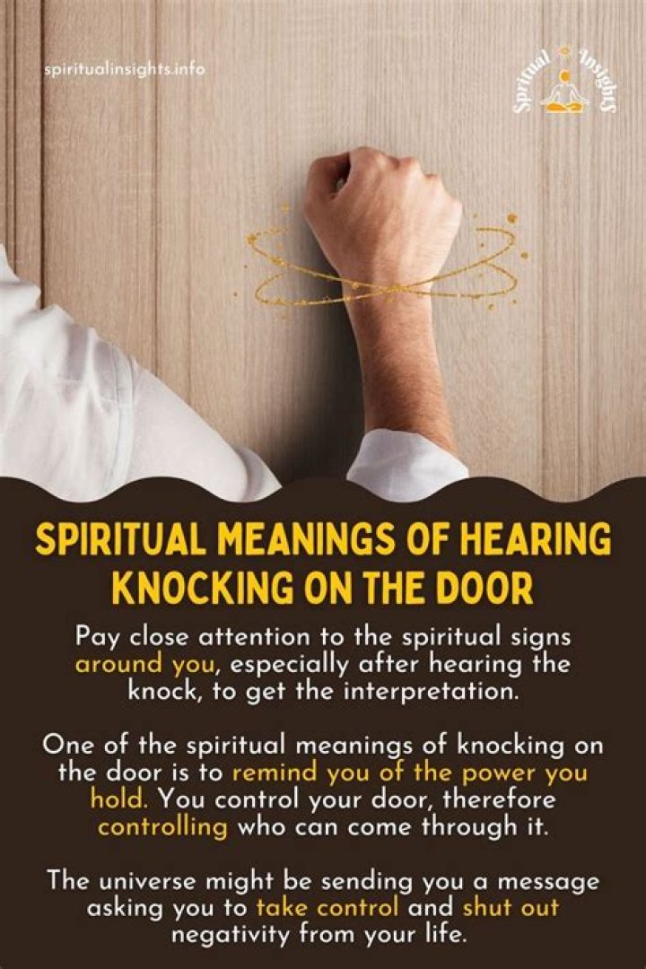 What does it mean to hear a knock in your sleep?