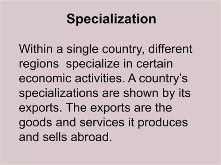 What does Kenya specialize in?