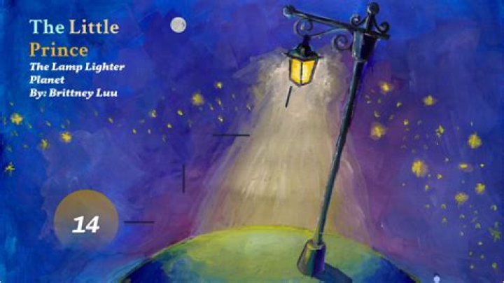 What does the lamp lighter symbolize in the little prince?