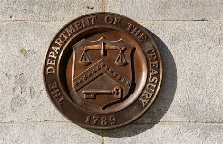 What does the US Treasury logo look like?