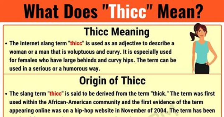 What does Thicc mean for a guy?