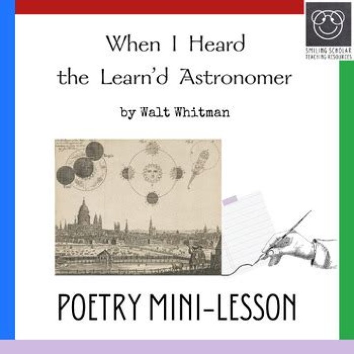 What does when I heard the Learn D astronomer suggest about the poet's view of the world?