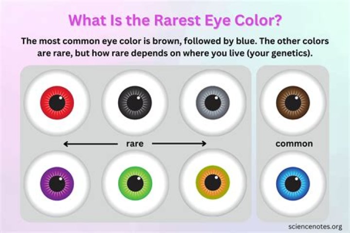What eye Colour is the rarest?