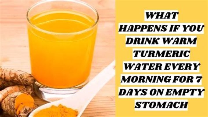 What happens if you drink warm turmeric water every morning on empty stomach?