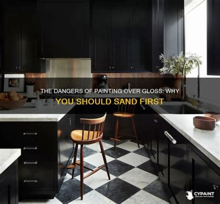 What happens if you paint over gloss without sanding?