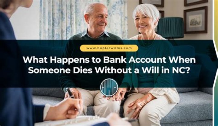 What happens to a bank account when someone dies with a will?