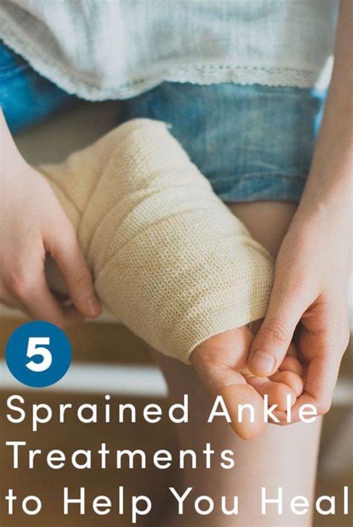 What helps a sprained ankle heal faster?