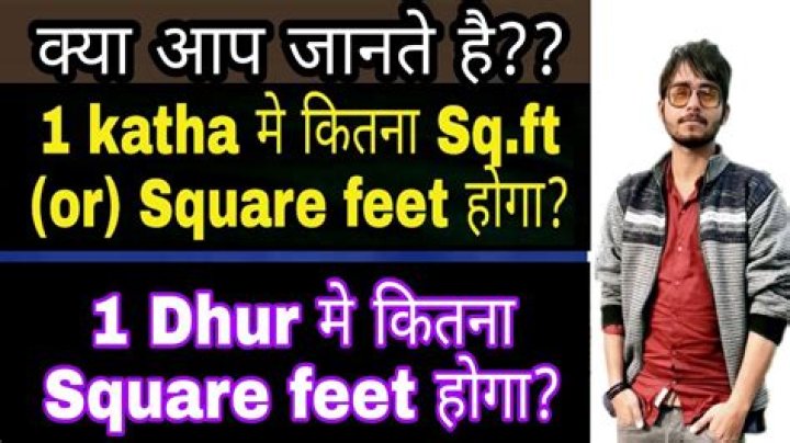 What is 1 Kattha in square feet?