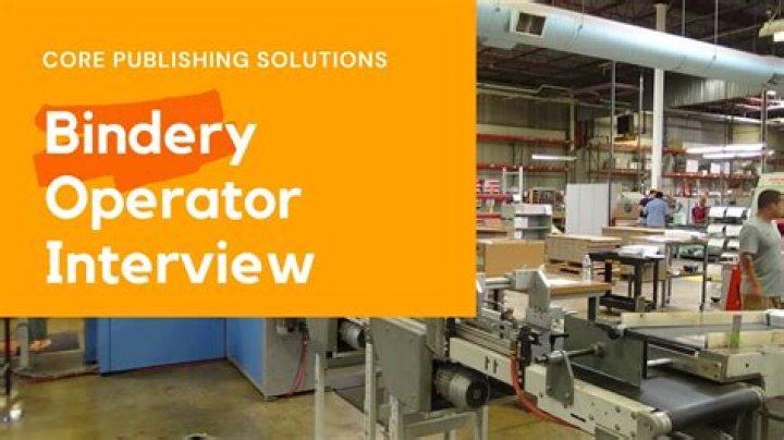 What is a bindery technician?