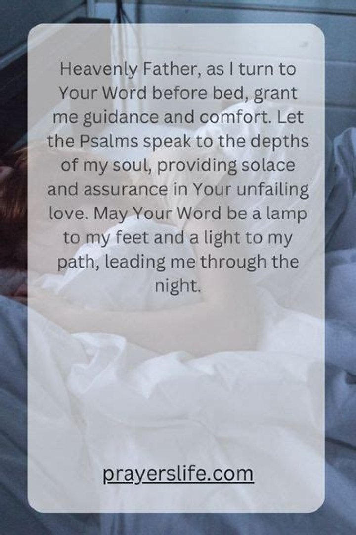 What is a good psalm to read before bed?