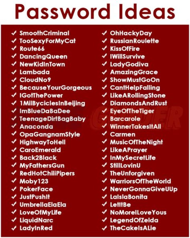 What is a good secret password?